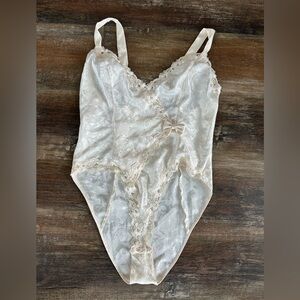 VTG Victoria's Secret Gold Label Bodysuit Women’s Sz Medium